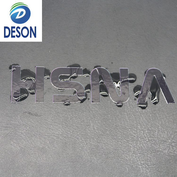 Deson Crystal label uv transfer sticker Pressure label Tear film leave word Tea logo Self-adhesive transfer sticker