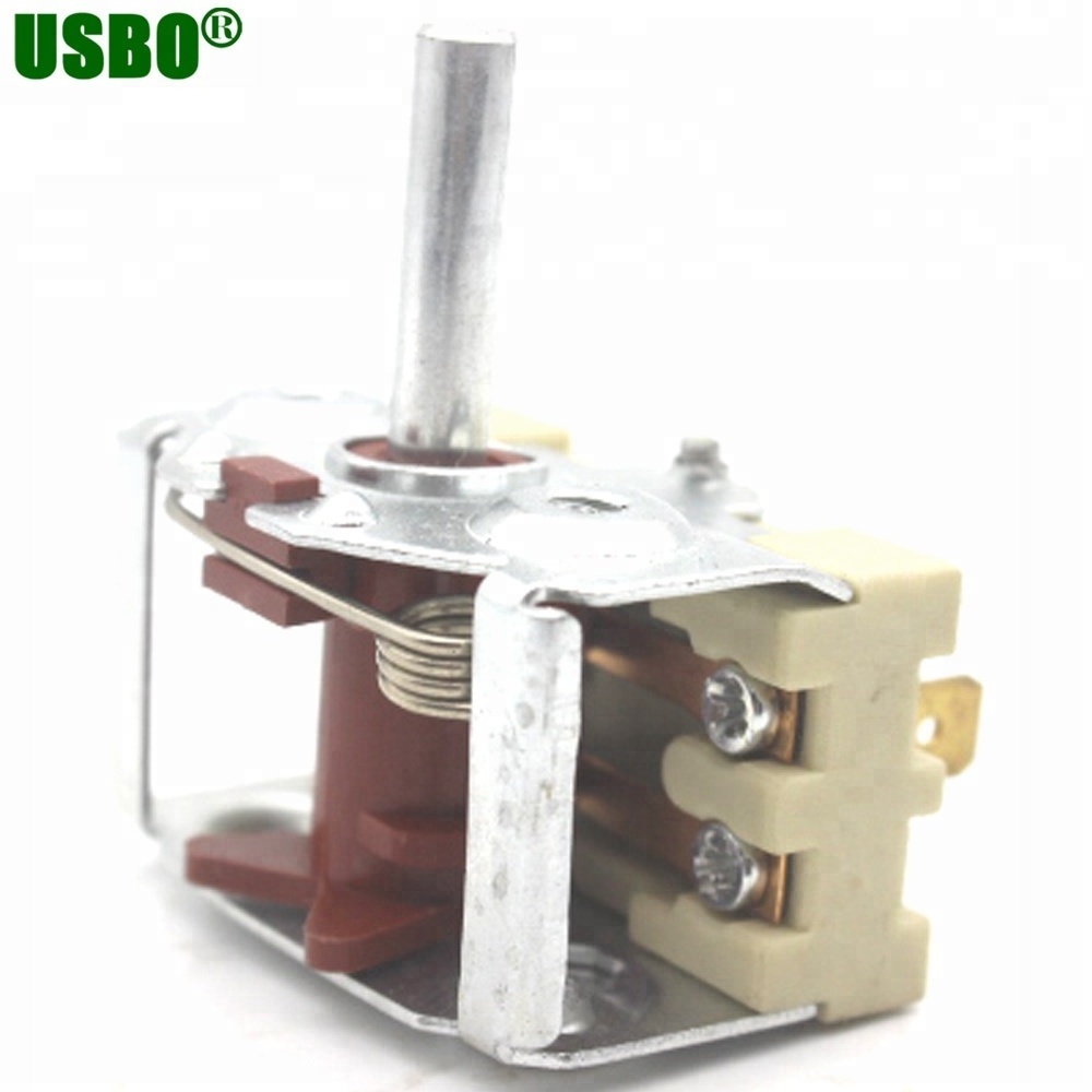 Red 2 position 16a 250v rotary selector switch for oven heater