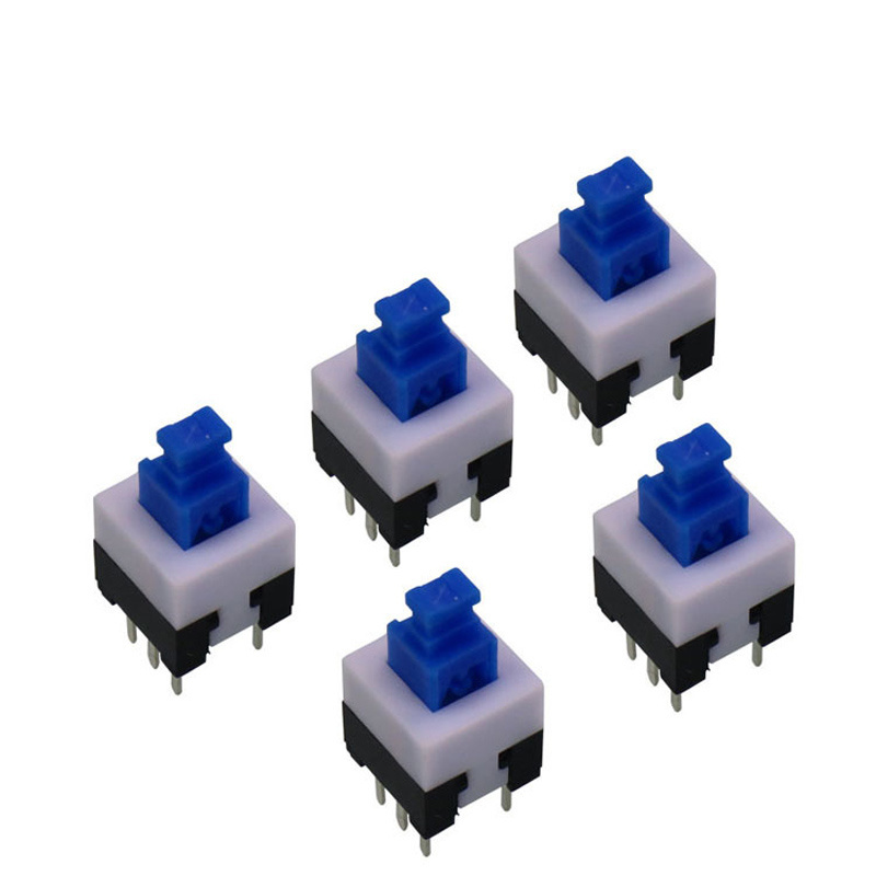 Wholesale 7*7mm DPDT 6Pin DIP Self Latching Locking PCB Tactile Push Button Switch