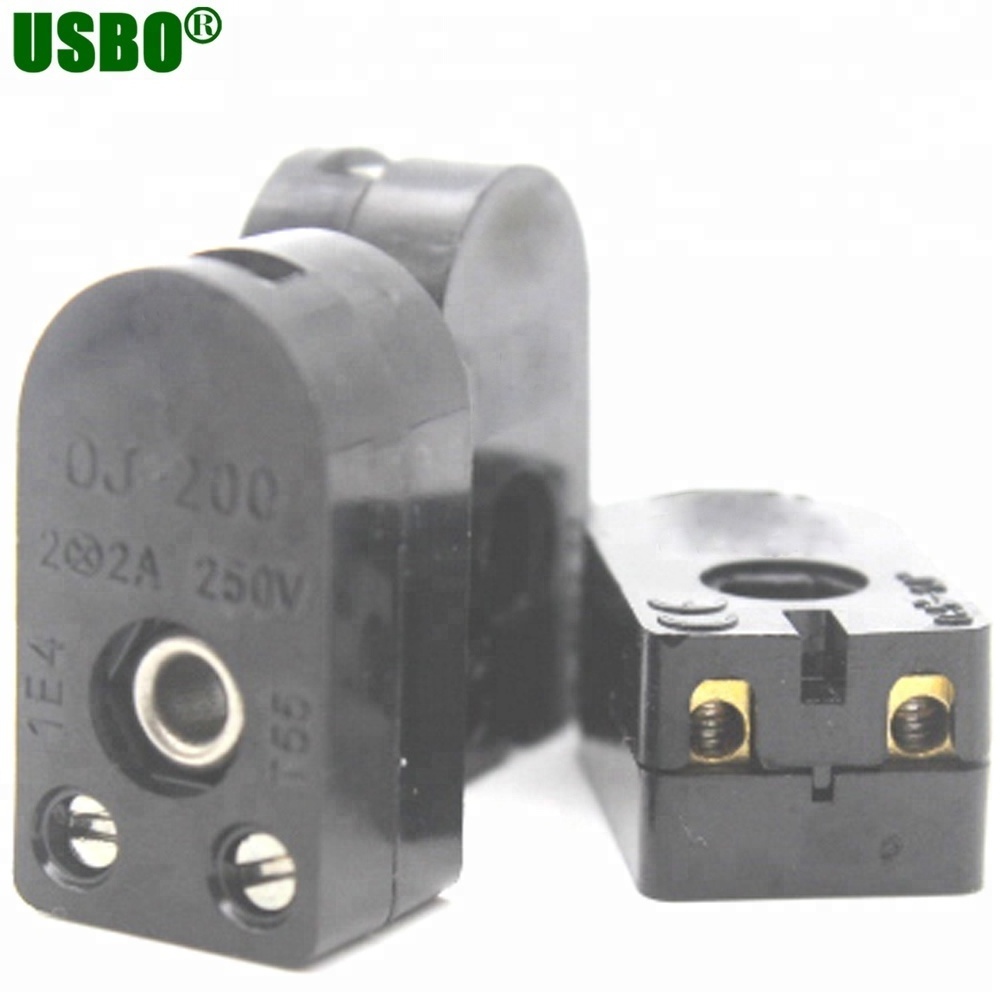 Black 2a 250v pull cord switch for wall light replacement