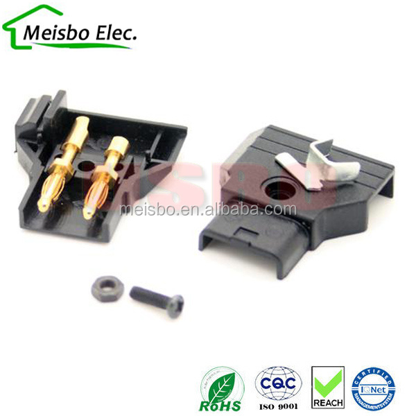 Black Male D-TAP Connector Welded Installation B Port V Port Camera Battery Power Plug for DSLR Rig DV Fiber Cable Terminal