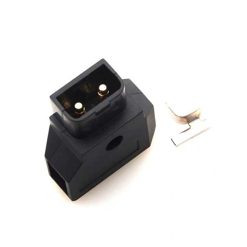 Black Male D-TAP Connector Welded Installation B Port V Port Camera Battery Power Plug for DSLR Rig DV Fiber Cable Terminal