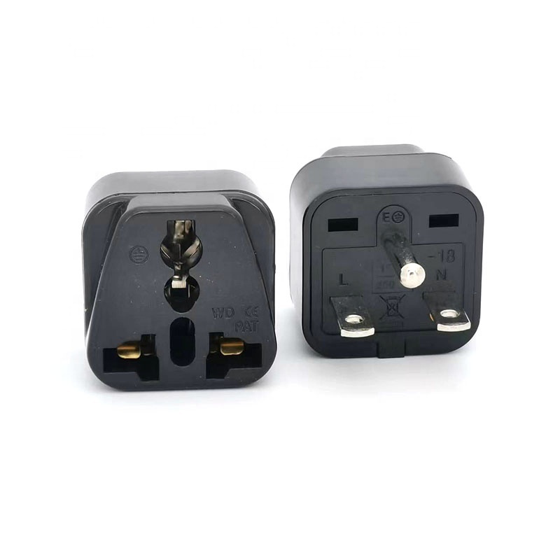 Universal American NEMA 6-15P Adapter Plug Canada Japan Ground 3 Pin AC Electric Power Plug 250v 15A Black White