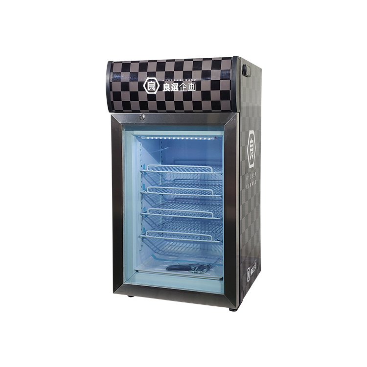 MEISDA SD50B 50L Upright Refrigeration Mini Bar Frozen Food Ice Cream Popsicle Display Freezer For Home