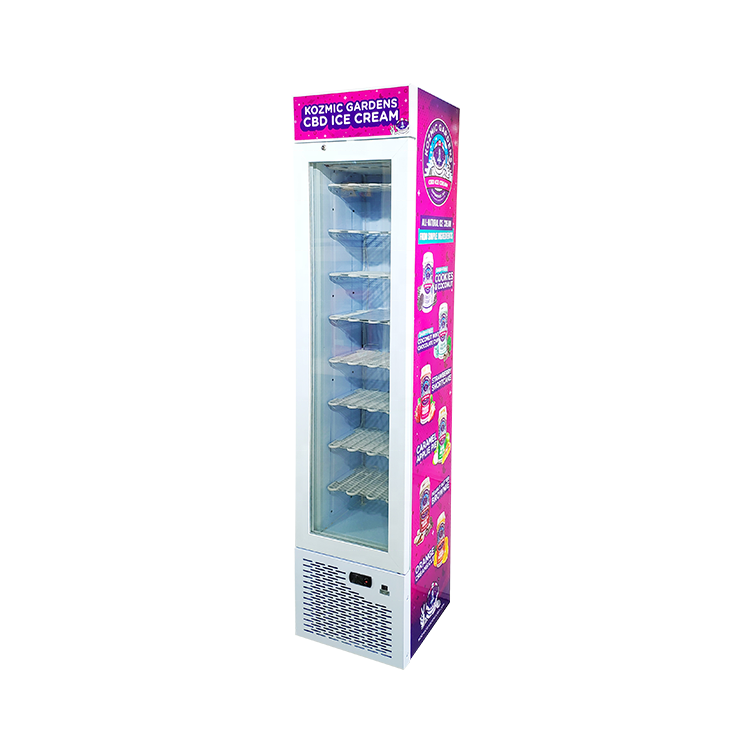 Meisda SD105B 105L Meisda Slim Display Freezer Upright Frost Free Ice Cream Promotion Showcase Freezer