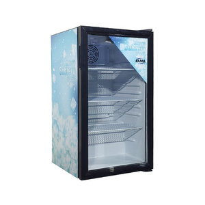 Meisda CE 98L Commercial Refrigerator Energy Drink Display Mini Fridge With LED Logo