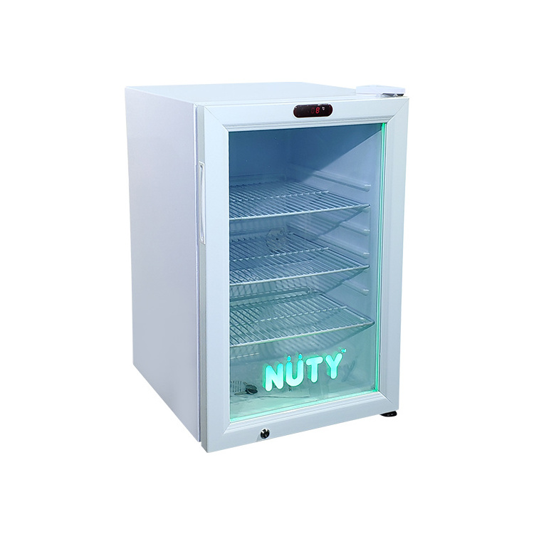 Meisda 68L Hot Sale Small Commercial Display Mini Bar Fridge With Glass Door