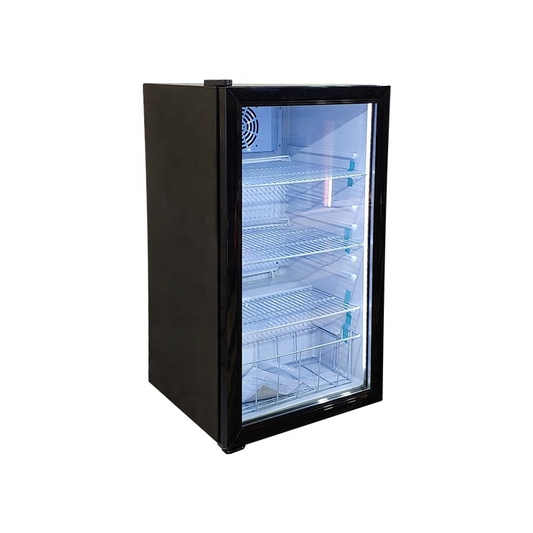 Meisda SC98 upright small ice cream display freezer 98L table top mini commercial fridge