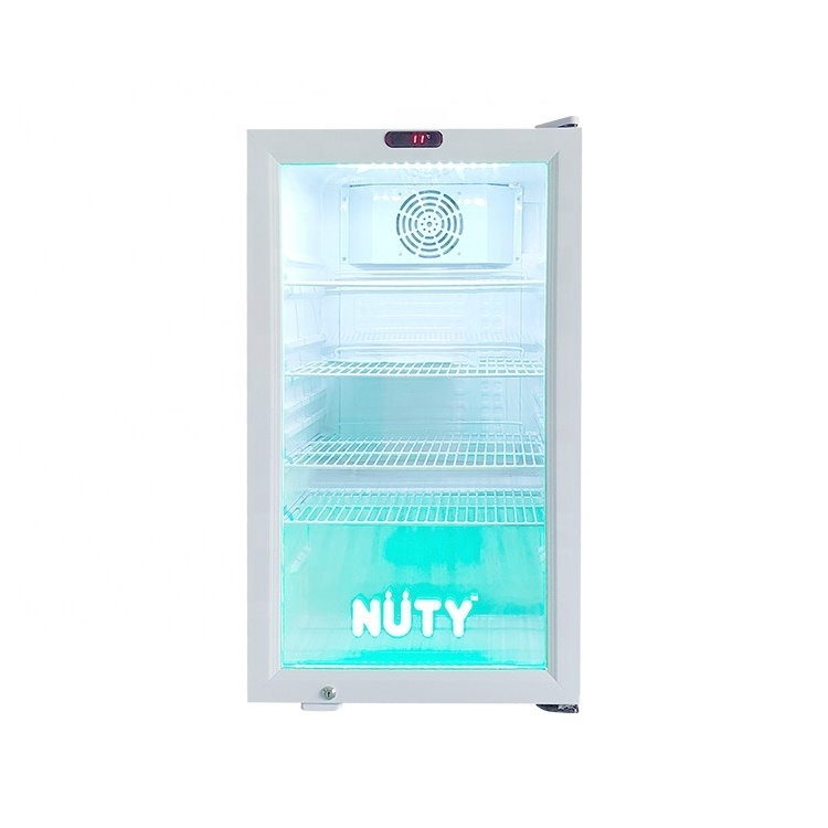 Meisda SC98 upright small ice cream display freezer 98L table top mini commercial fridge