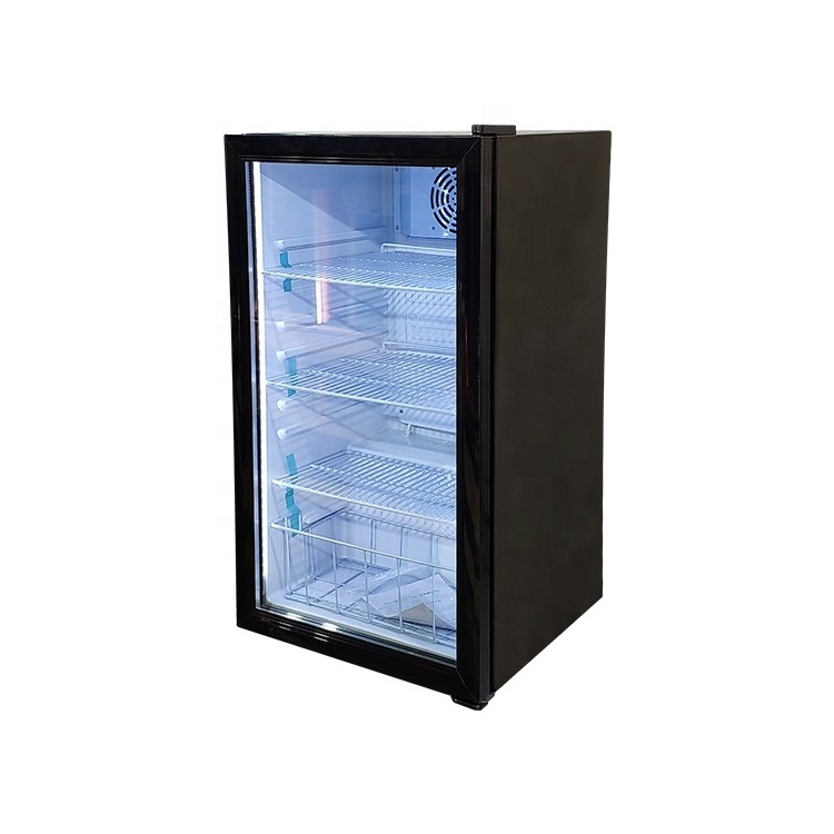 Meisda SC98 upright small ice cream display freezer 98L table top mini commercial fridge