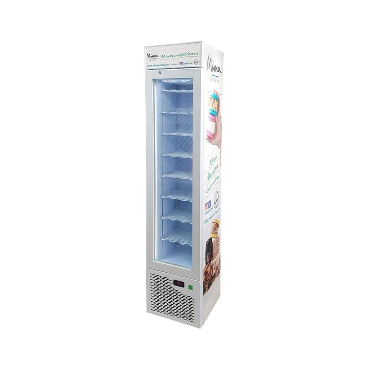 Meisda SD105B 105L Used upright display cabinets ice cream freezer with glass doors