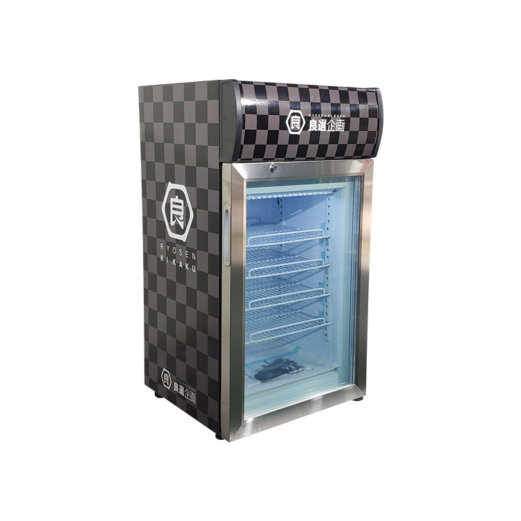 MEISDA SD50B 50L Upright Refrigeration Mini Bar Frozen Food Ice Cream Popsicle Display Freezer For Home