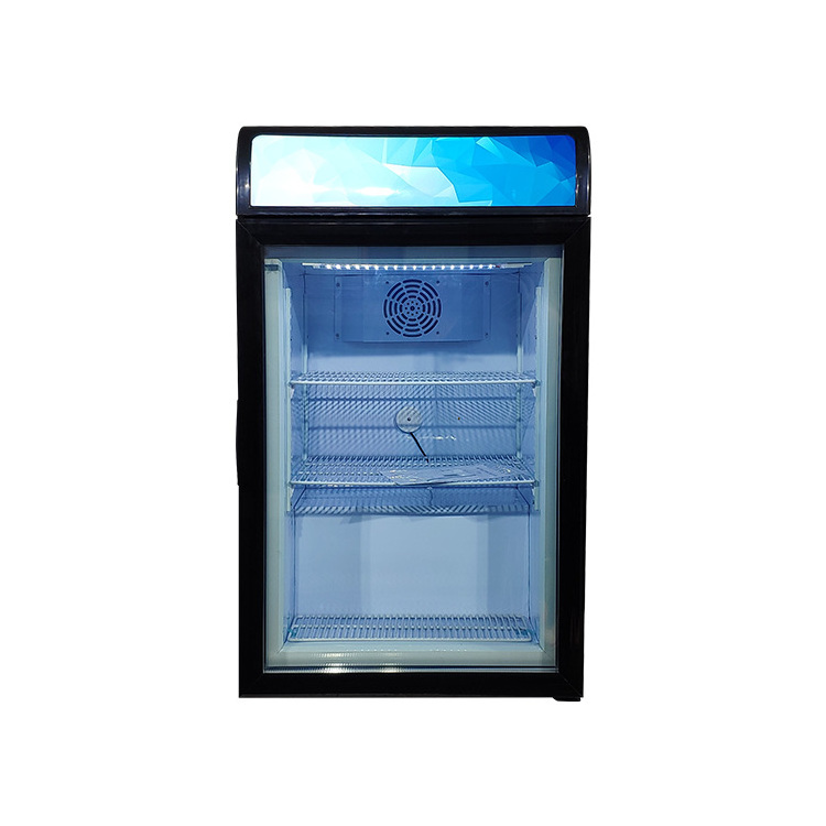 MEISDA SD98B 98L Mini Ice Cream Vertical Deep Display Freezer With Glass Door