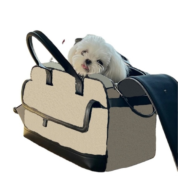 Original Custom Logo Manufacturer luxury brand famous design high-end leather pet travel bag cat Carriers dog carrier sling