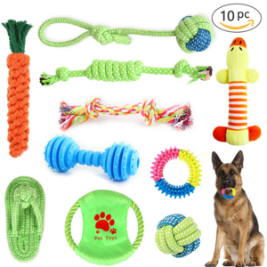 Factory Direct Sale Molar Circle Radish Slippers Cotton Hemp Rope Ball Dog Pet Toy Set