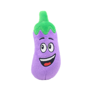 Factory Direct Sale Fruits Vegetables Interactive Educational Plush Sound Chew Toy Dog Toy Pet