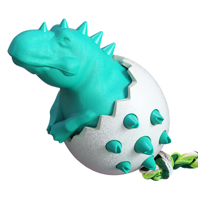 Factory Direct Sale Fashion Design Bionic Dinosaur Eggs Pet Chew Toy Bite Resistant Rubber Dog