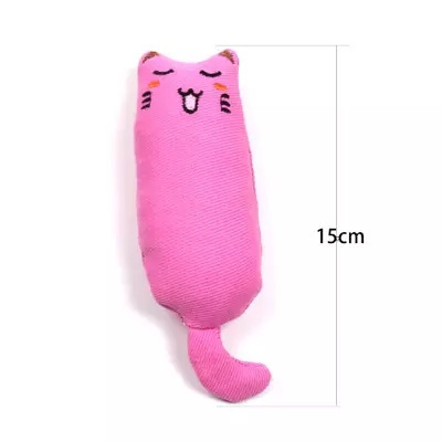 Cute molar catnip toy fun interactive plush cat toy pet kitten chewing vocal toy paw thumb bite catnip