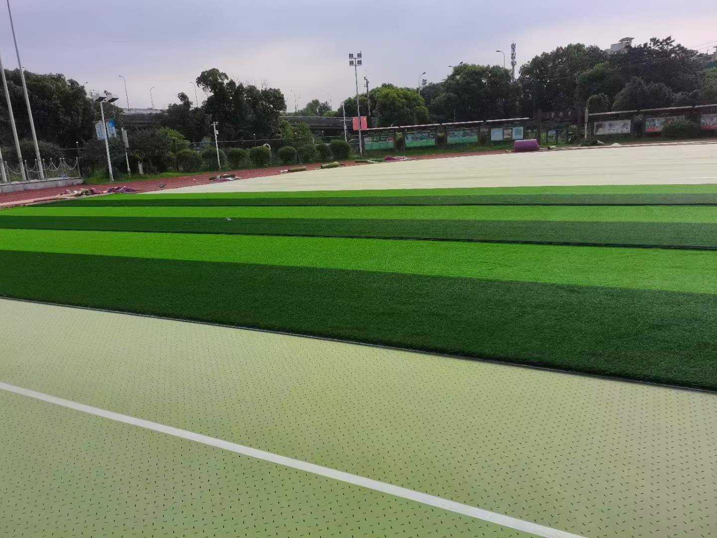 Meisen Hot Sales 10mm soft Artificial Grass Underlay for Football Playground Green Sports Grass Turf foam shock pad