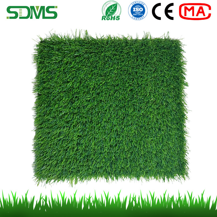 Get Free Samples 3 tones 4 Tones Natural Green Synthetic Grass Mat For Garden Artificial Grass Turf