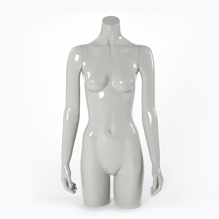 swimwear display female upper body, female mannequin torso