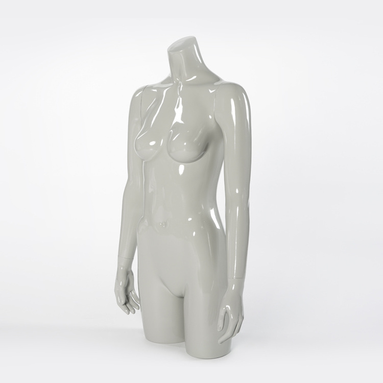 swimwear display female upper body, female mannequin torso