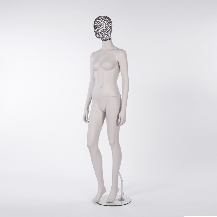 Female Mannequin with iron wire  head