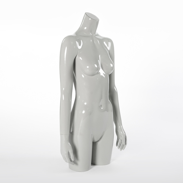 swimwear display female upper body, female mannequin torso