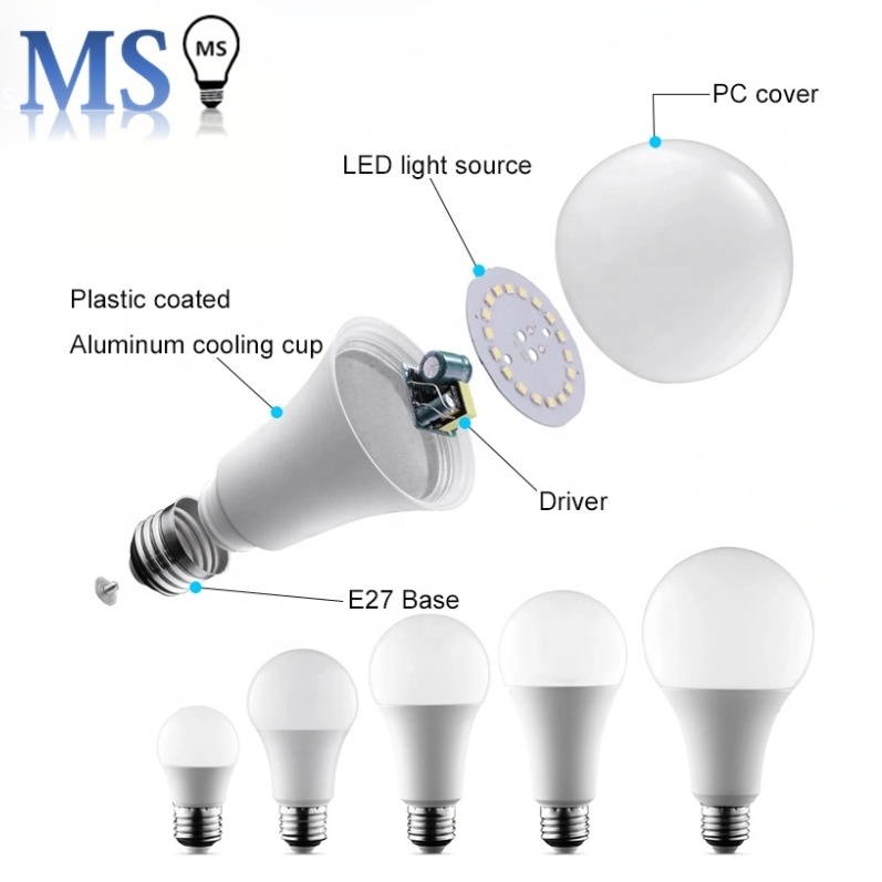 Hot Selling Focos Led E27 B22 18w 20w Led A Bulb 3000k 4000k 6500k Aluminum Electric Led Lamps