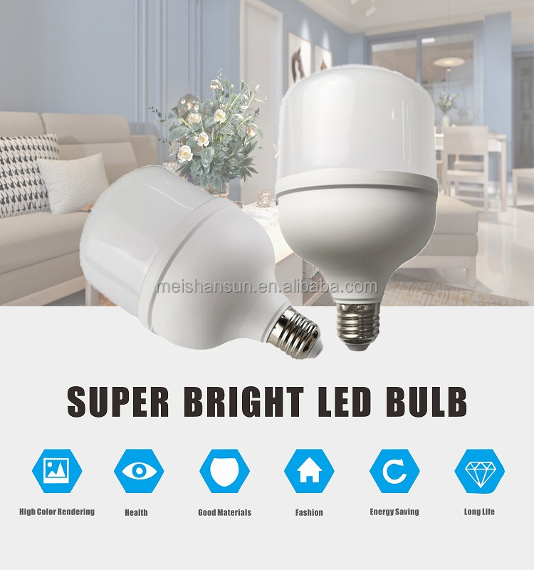 High Power and Quality Led Big T Shape Light Bulb E27 E40 Lamp Bombilla Led 20W 30W 40W 50W 60W Bulb Led Foco 50 Watt LED T Bulb