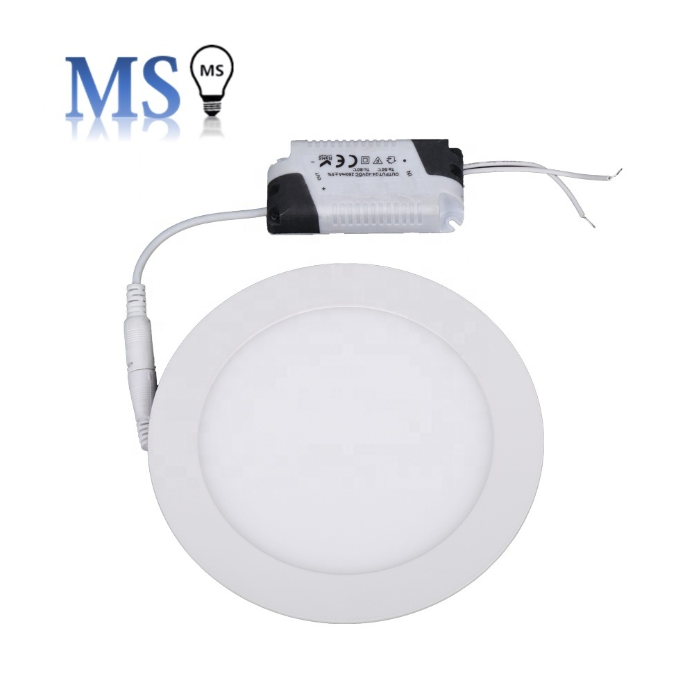 Modern Lighting OEM Led Panel Light  1 Year Warranty 18w 24w Recessed Round Commercial Panel Light