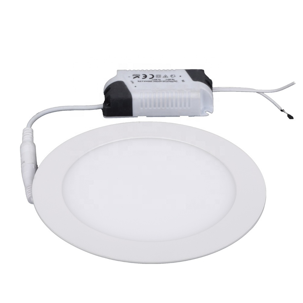 Modern Lighting OEM Led Panel Light  1 Year Warranty 18w 24w Recessed Round Commercial Panel Light