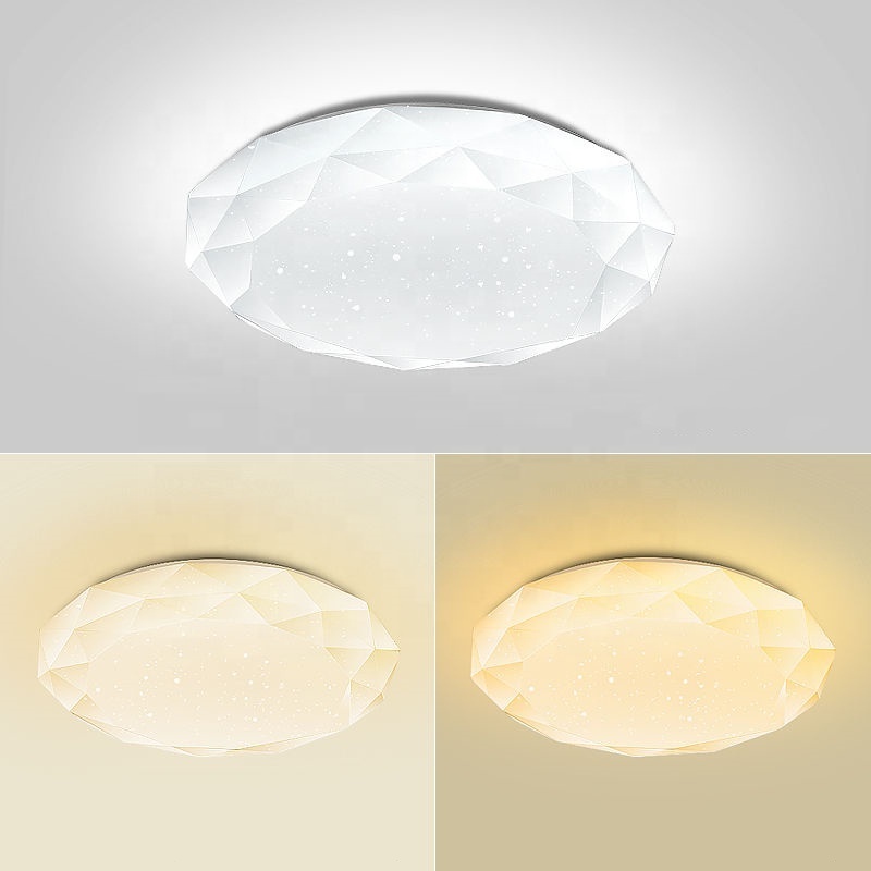 Dimmable CE Modern European Style Acrylic Round Shape Led Ceiling Light 12W 18W 24W 36W 40W For Bathroom Bedroom Home