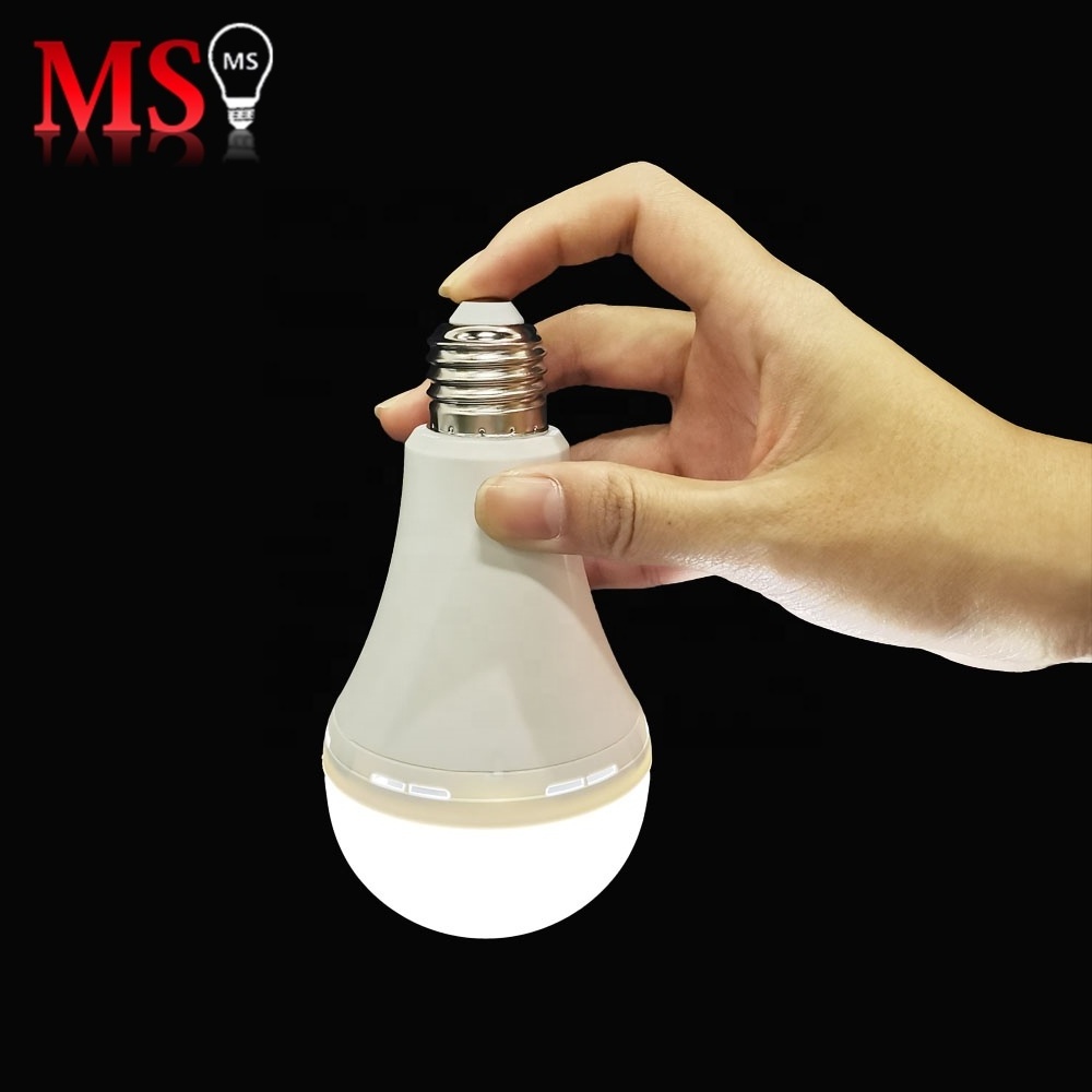 High quality rechargeable E27 B22 emergency led bulb light 9W 12W chargeable led bulb for Power Outage