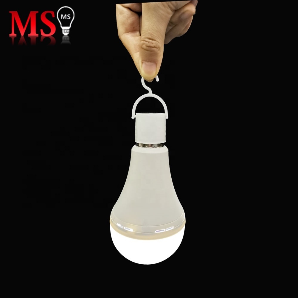 High quality rechargeable E27 B22 emergency led bulb light 9W 12W chargeable led bulb for Power Outage