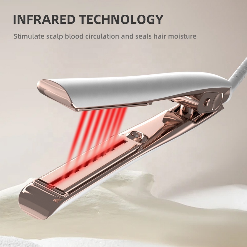 Professional Woman 2 In 1 450 Degree Ceramic LED Digital Hair Straightener