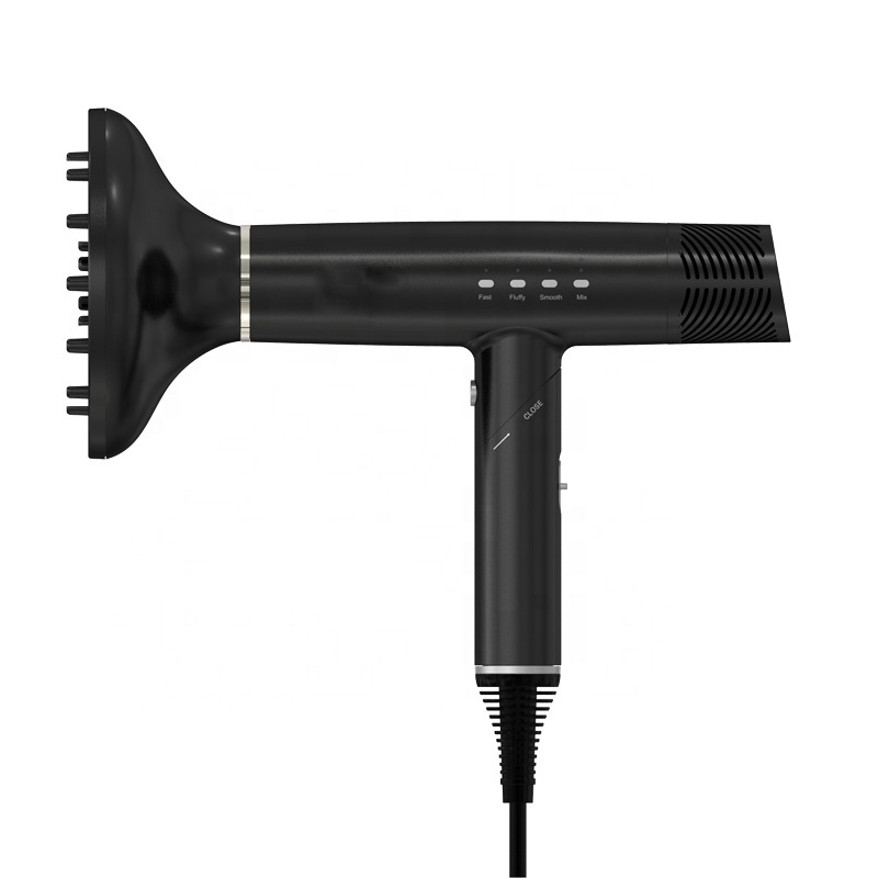 Intelligent digital Auto cleaning function cold air hair blow dryer styler professional brushless dc motor hair dryer