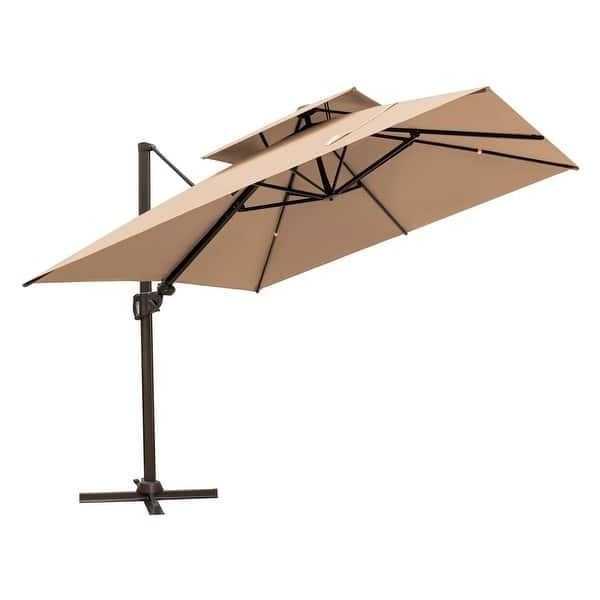 Outdoor high quality commercial swimming pool beach umbrella garden Roman umbrella khaki