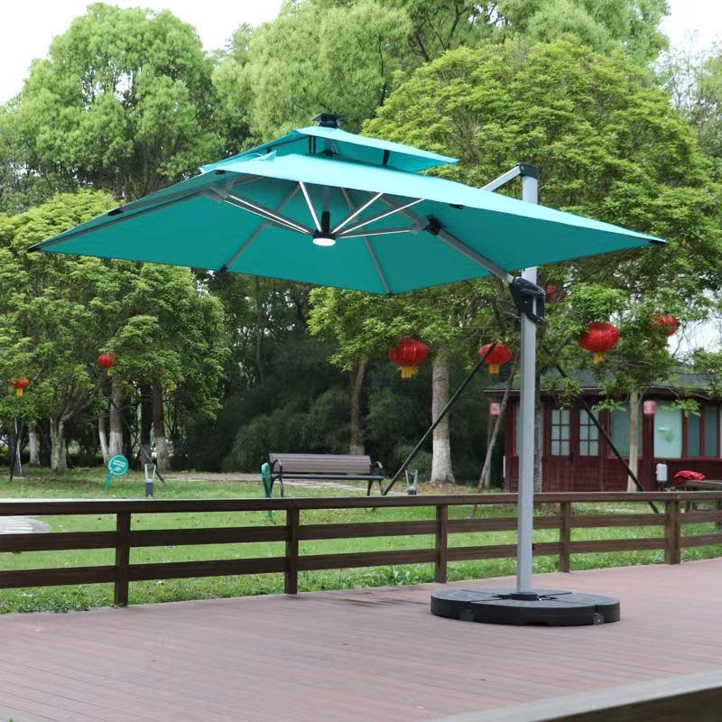 Sky Blue Outdoor sunshade patio garden outdoor sun umbrella large outdoor stall Roman beach umbrella