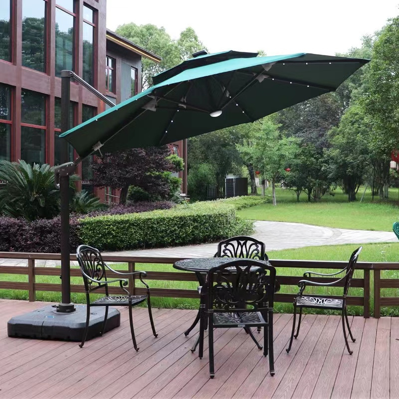 Sky Blue Outdoor sunshade patio garden outdoor sun umbrella large outdoor stall Roman beach umbrella