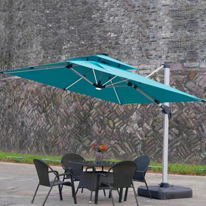 Sky Blue Outdoor sunshade patio garden outdoor sun umbrella large outdoor stall Roman beach umbrella