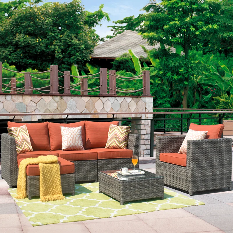 Cheap Rattan Outdoor Furniture Sofa Rattan Couch Covers For Outdoor Furniture set