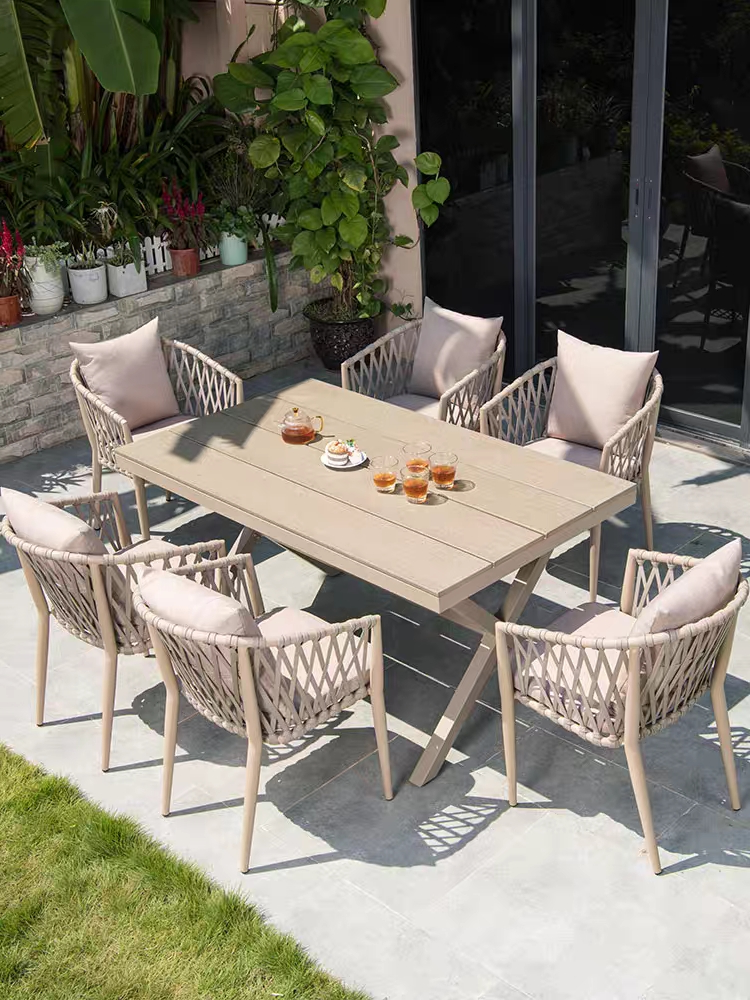 Outdoor Rattan Patio Furniture Set 3 Piece Garden Table And Chairs