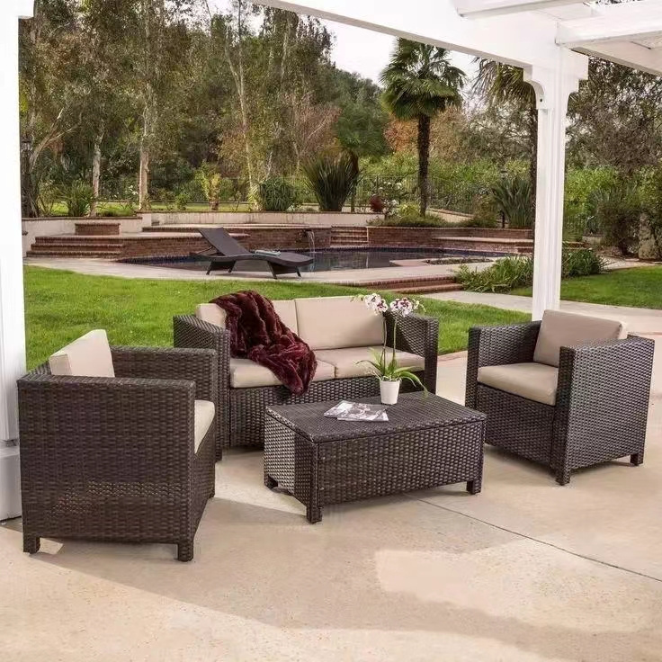 Popular Conversation Sofa with comfortable cushions Outdoor garden Furniture sofa Set