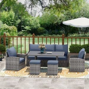 Best Selling Rattan Furniture Wicker Table Set Outdoor Patio Furniture dining table and chair