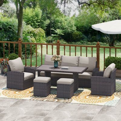 Best Selling Rattan Furniture Wicker Table Set Outdoor Patio Furniture dining table and chair