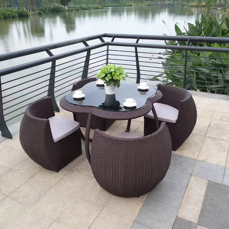 Low Price Sale Aluminum PE Rattan Garden Balcony Sofa Set Terrace Wicker Outdoor Furniture