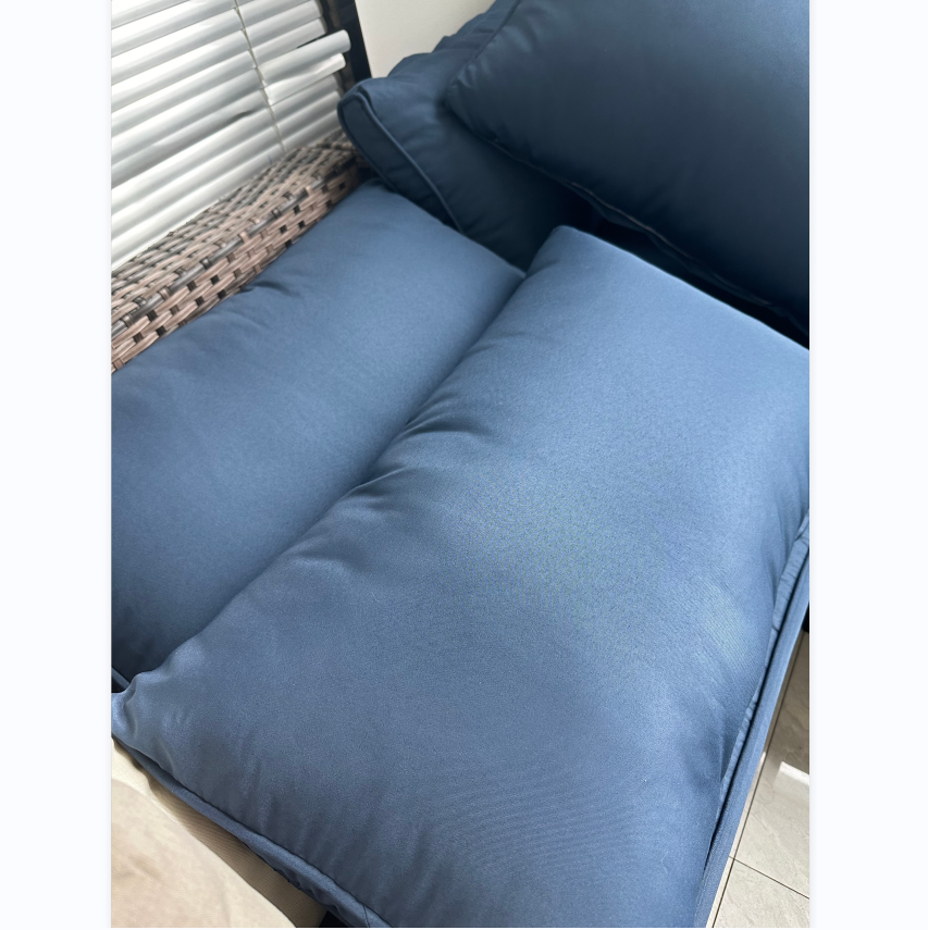 Outdoor Deep Cushions Covers Replacement Covers Rattan Garden Patio Furniture Sofa Couch Seat & Back Seat Cushion