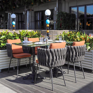 Outdoor rattan tables and chairs  need to  be. purchased in high-end. hotels, and customized in gray white black and other color