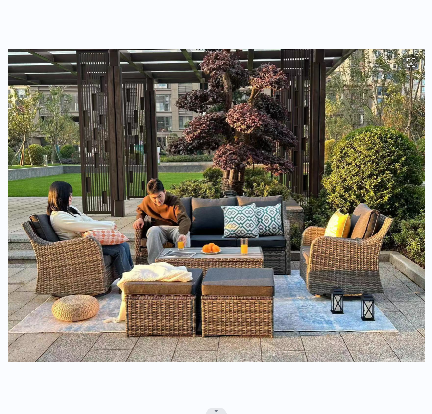 Outdoor Furniture Patio Furniture Wicker Patio Sectional Sofa balcony furniture swivel chair